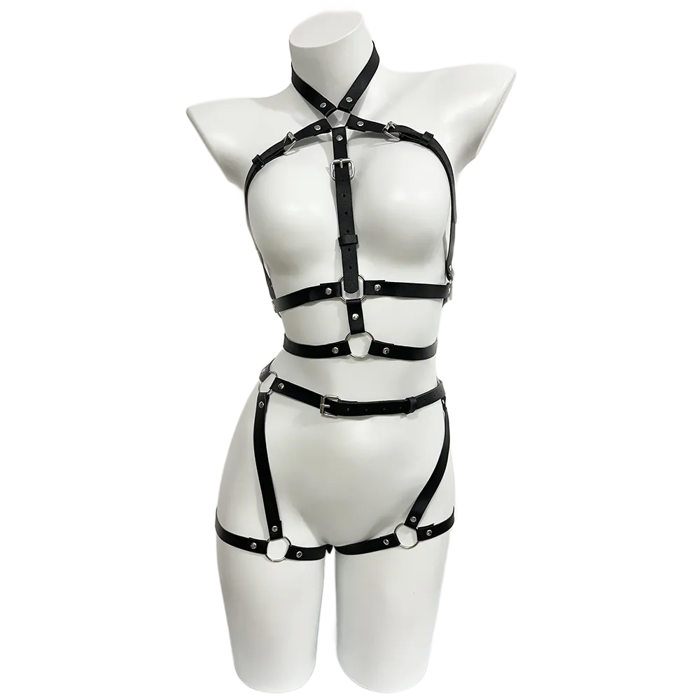 Harness for Women Pu Leather L - Garter Belt Set recension och pris