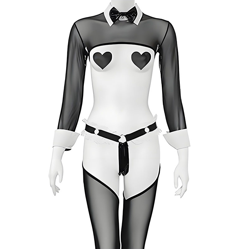 Anime Bunny Maid Uniform Mesh  - Garter Belt Set recension och pris