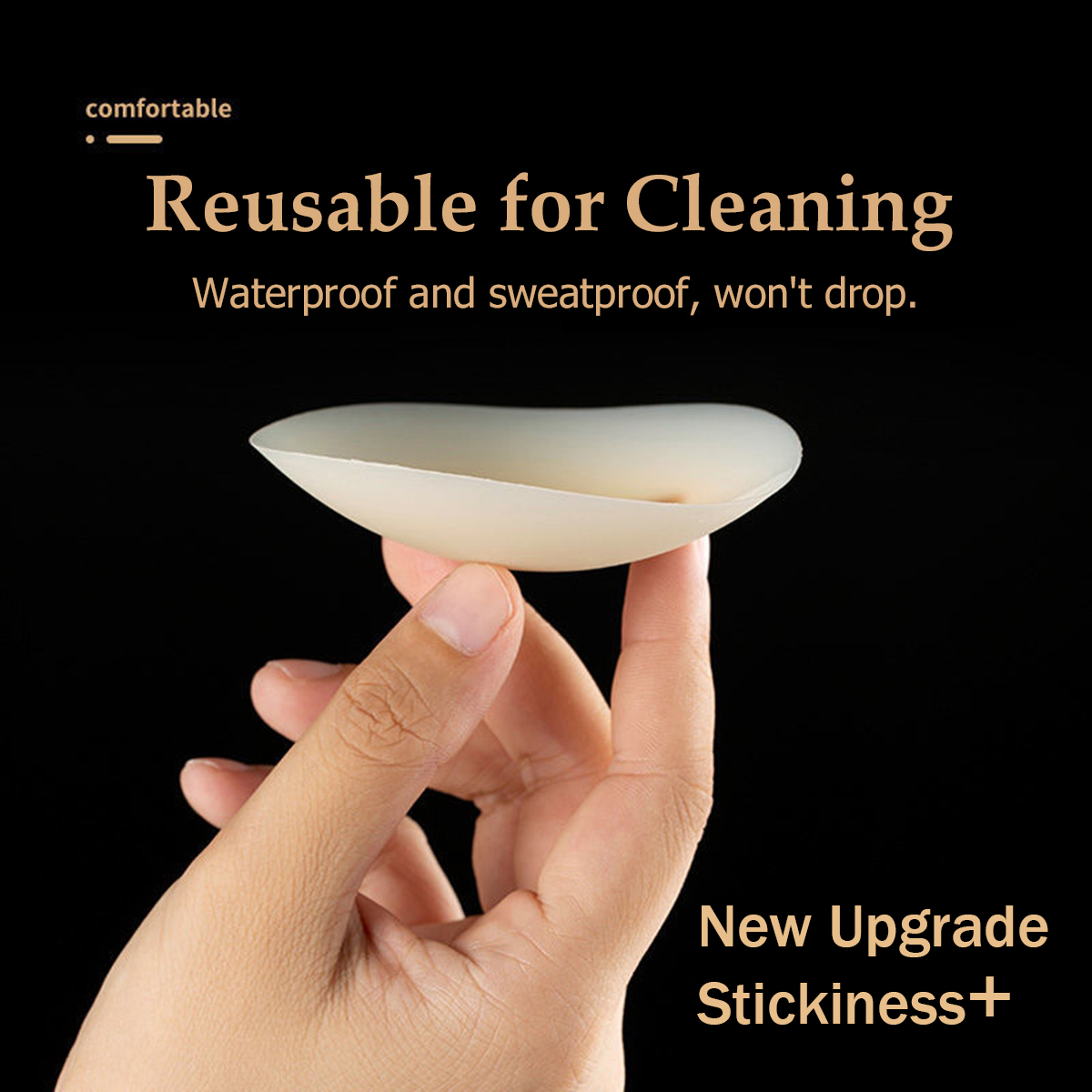 5 Pairs More Sticky 10cm No Tr - Silicone Bra Adhesive recension och pris