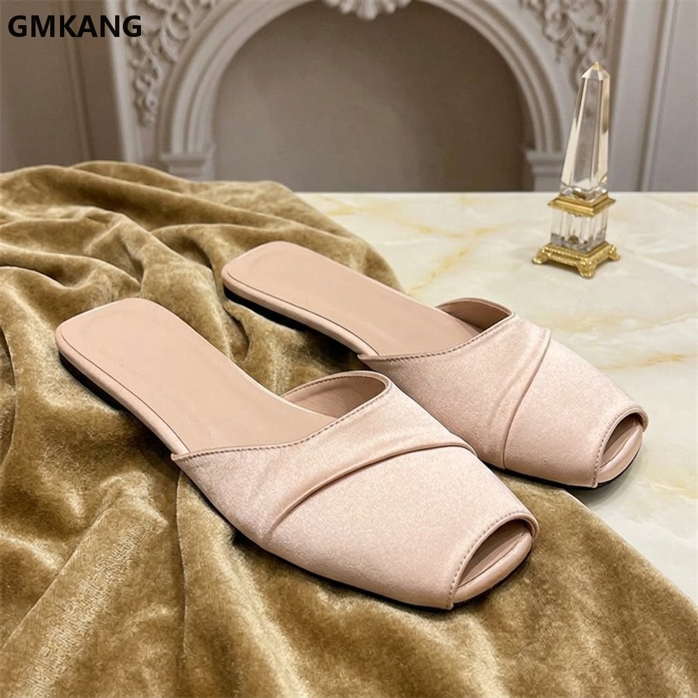 GMKANG Women Satin Square Toe  - Slip Dress Satin recension och pris