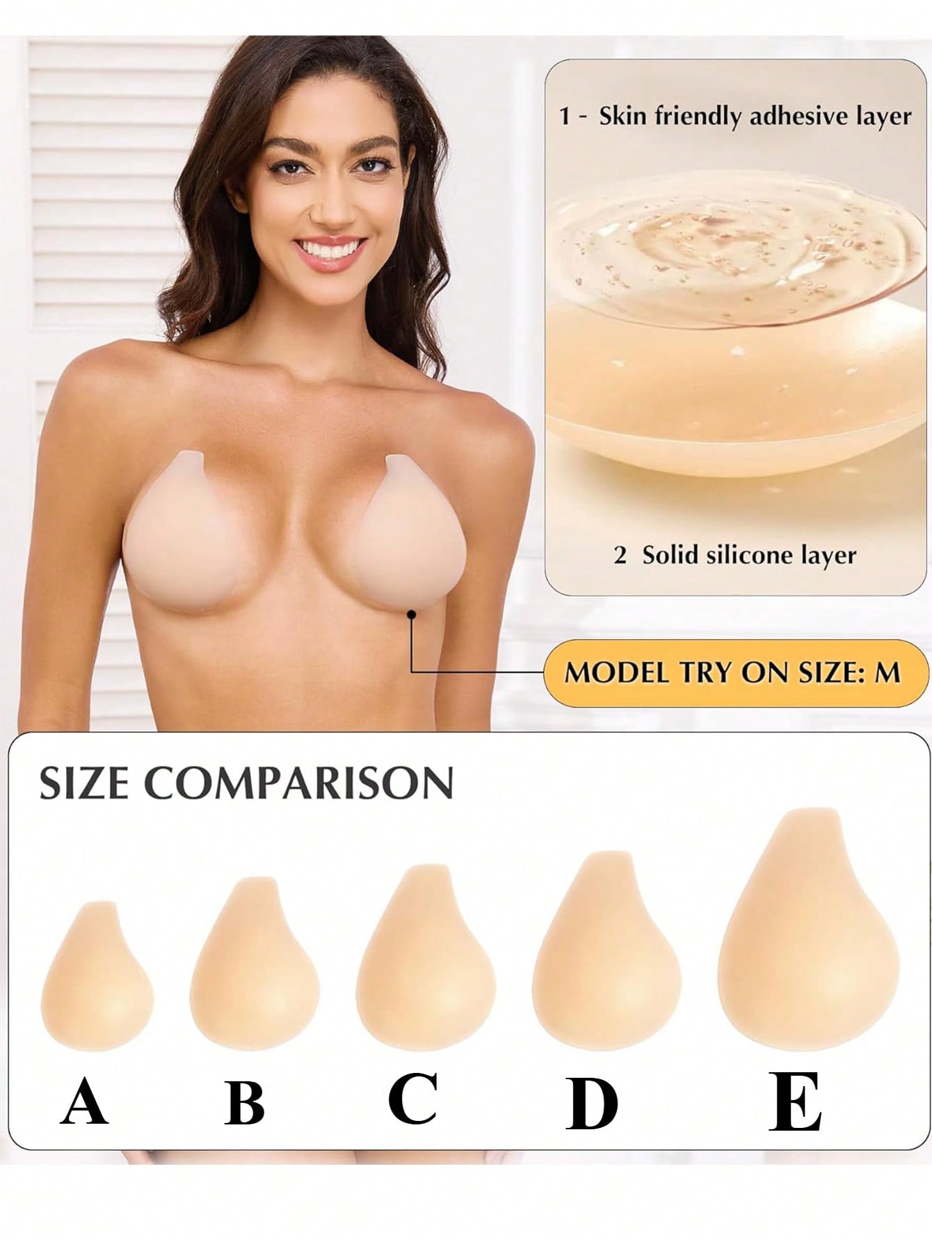 1 Pair Added Lift Nipple Cover - Nipple Cover Pasties recension och pris