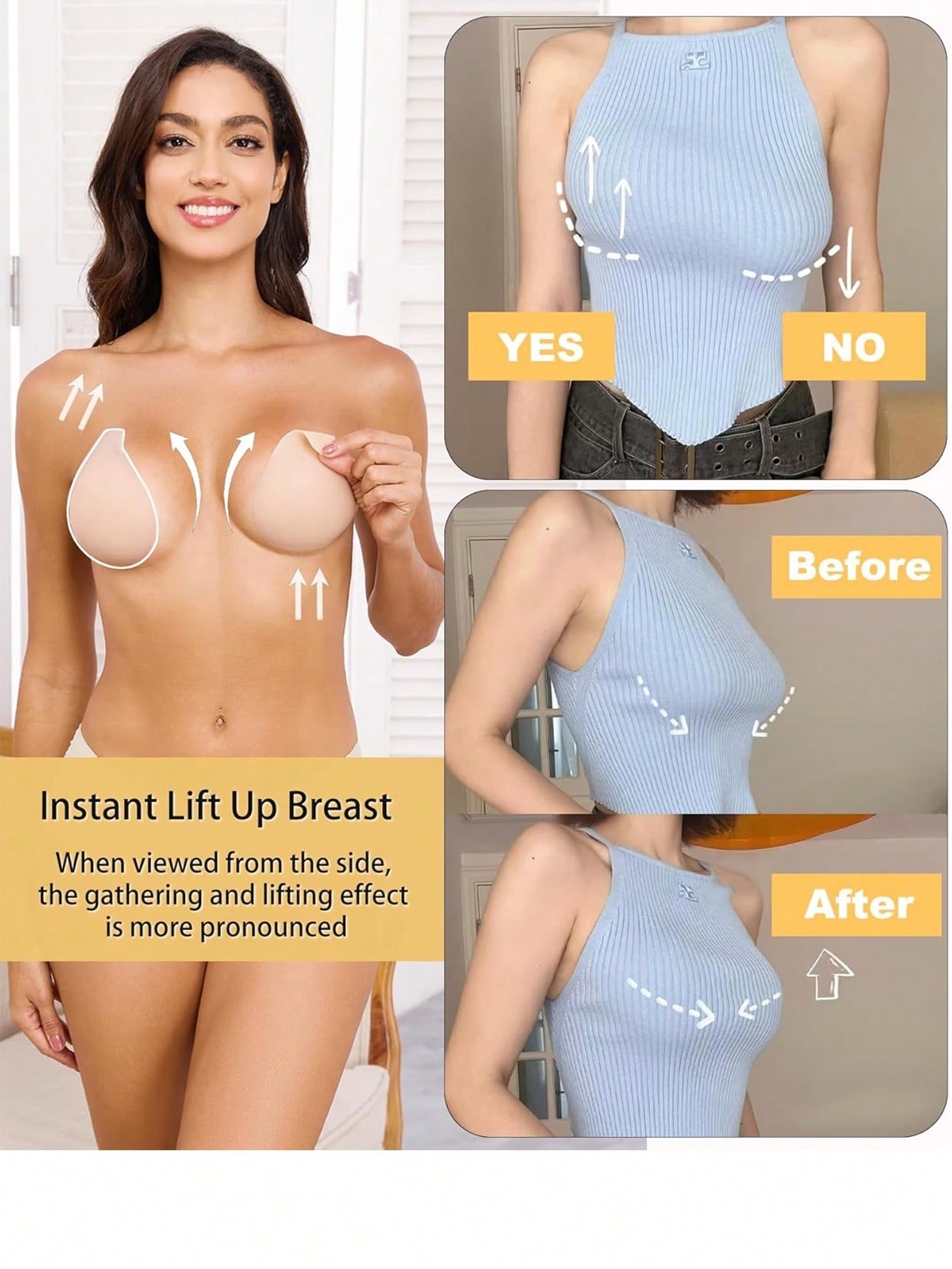 1 Pair Added Lift Nipple Cover - Nipple Cover Pasties recension och pris