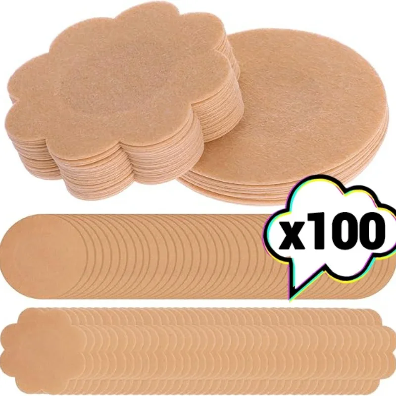10/100pcs Women Nipple Cover S - Silicone Bra Adhesive recension och pris